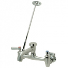 Zurn Z843M1-RC Sink Faucet  6in Vacuum Breaker Spout, Lever Hles, Pail Hook, 3/4in Hose End  Brace,
